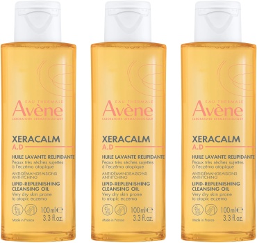 Avene XeraCalm A.D Липидовосстанавливающее очищающее масло 3 шт по 100 мл