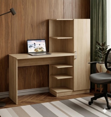 Стол письменный Мастерская Мебели 992139270, 145х50x135 см, коричневый
