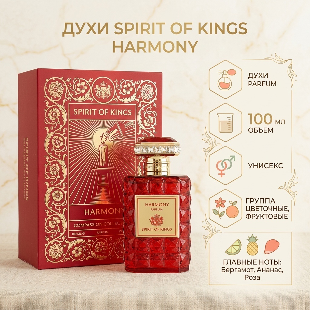 Spirit Of Kings SPIRIT OF KINGS HARMONY духи PARFUM 100 мл, унисекс