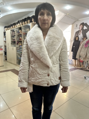 Демисезонная куртка DONNA BACCONI айвори