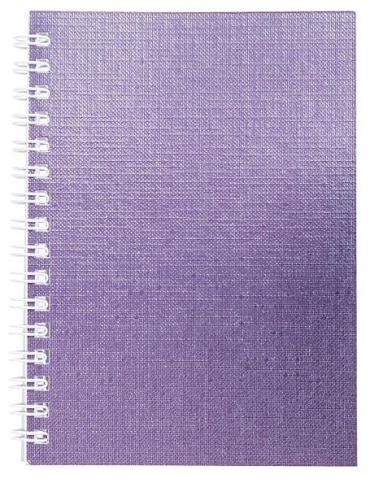 Записная книжка Hatber Бумвинил Metallic фиолетовый, A6, 80 л, фиолетовый