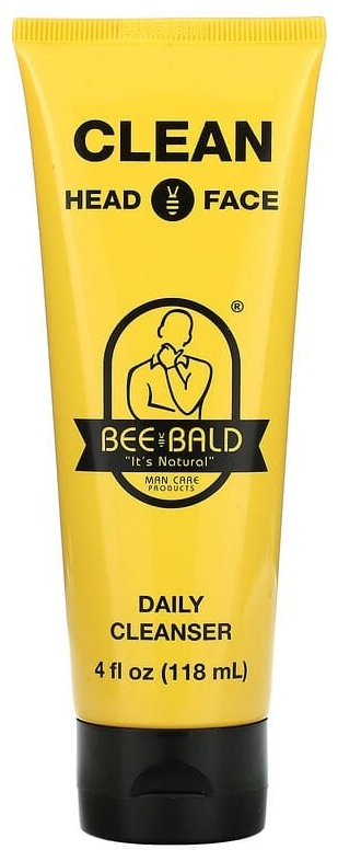 Bee Bald Clean Head & Face, ежедневное очищающее средство, 118 мл гель 118 мл