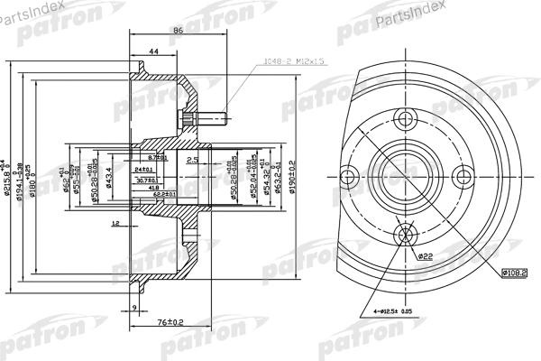 Диски PATRON задние PDR1529