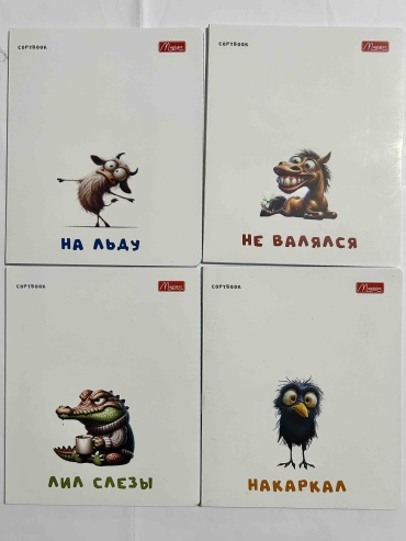 Набор школьных тетрадей Magister Funny Book, 36 л, А5, клетка, мягкая обложка, 4 шт
