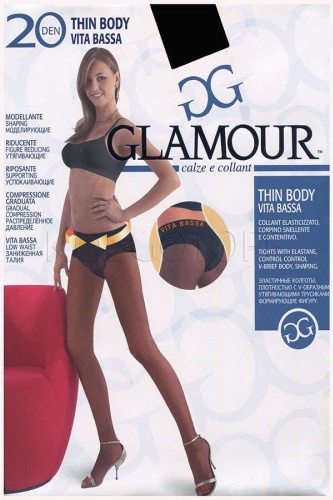 Колготки GLAMOUR коричневый, капучино