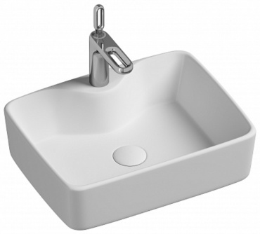 Раковина Ceramicanova CN6033 накладная прямоугольная 48х37 см, санфарфор