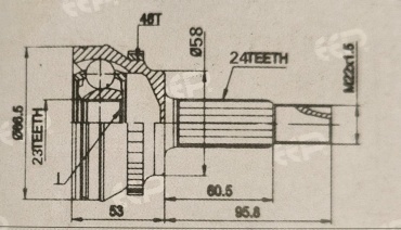 LYNXauto шрус наружный T0-067A L