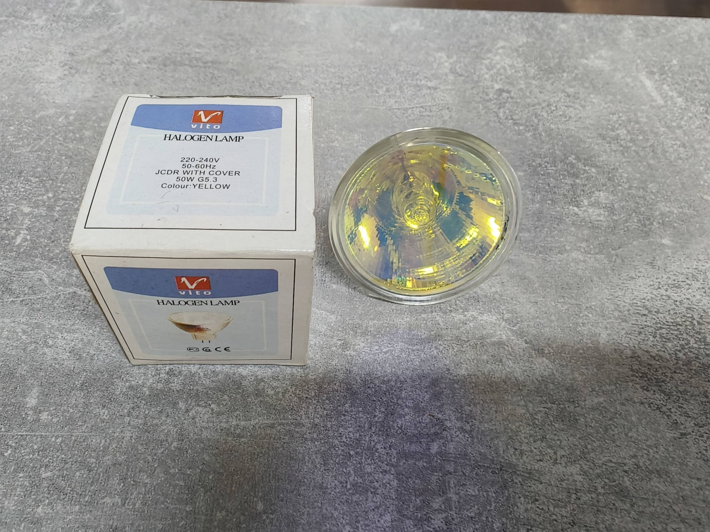 VITO 50W GU5.3, галогенная, желтый