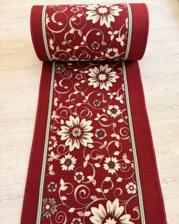Ковровая дорожка Carpets Vitebsk короткий ворс, полипропилен, войлок, 80 см x 5.5 м
