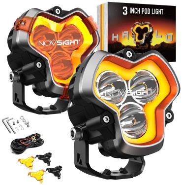 NOVSIGHT светодиодная фара A500-WL8 PRO-3S (Spot Light) 120 Вт овальная