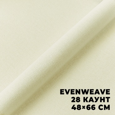 Ткань равномерного переплетения Evenweave DMC 28 каунт DM542A/CL/744-48x66 см