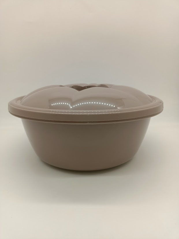STARS PLAST таз 94036-Кор Чашка круглая с крышкой 4,5 л STARS PLAST (Коричневый) 4.5 л