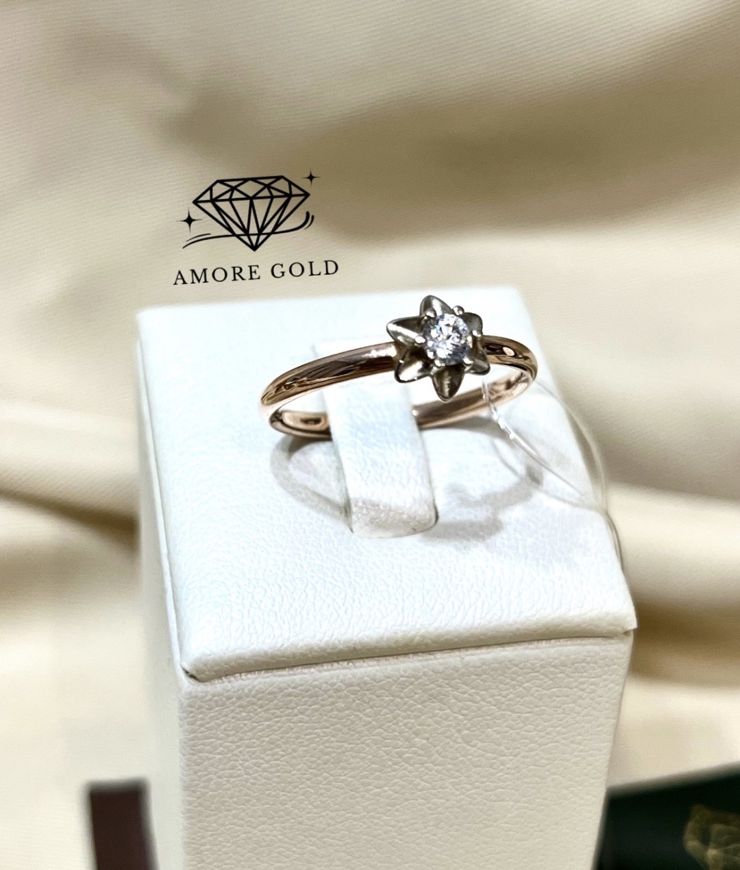 Кристалл-L 15111-030 Amore gold размер 18.5 вес 0.94 г золото, фианит
