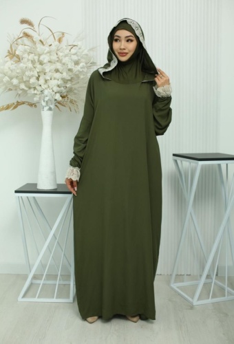 Намазник Muslima Sanim белый, хаки