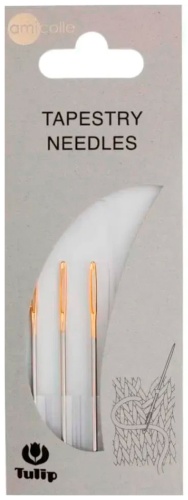 Швейные, для шерсти Tulip № 23, сталь, 3шт, Tulip, AC-041e 3 шт