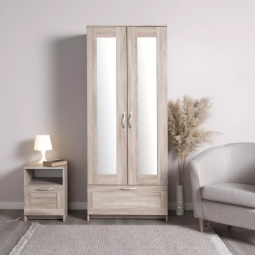 Распашной шкаф Swed House 2.02.01.500.3 SIRIUS, 78x220х59 см, светло-коричневый