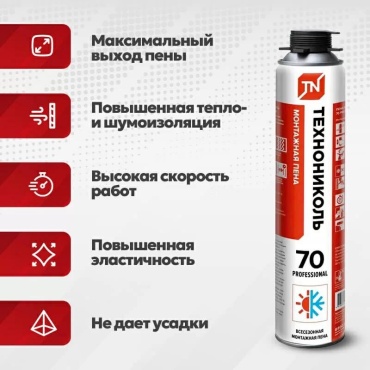 ТЕХНОНИКОЛЬ пена Professional всесезонная, 1000 мл 1 шт