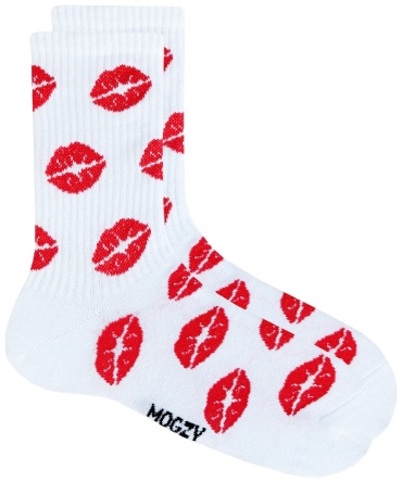 Спортивные носки MOGZY 1 пара белый, красный 36-40