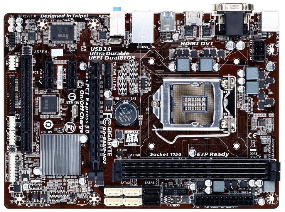 Материнская плата GIGABYTE GA-B85M-HD3