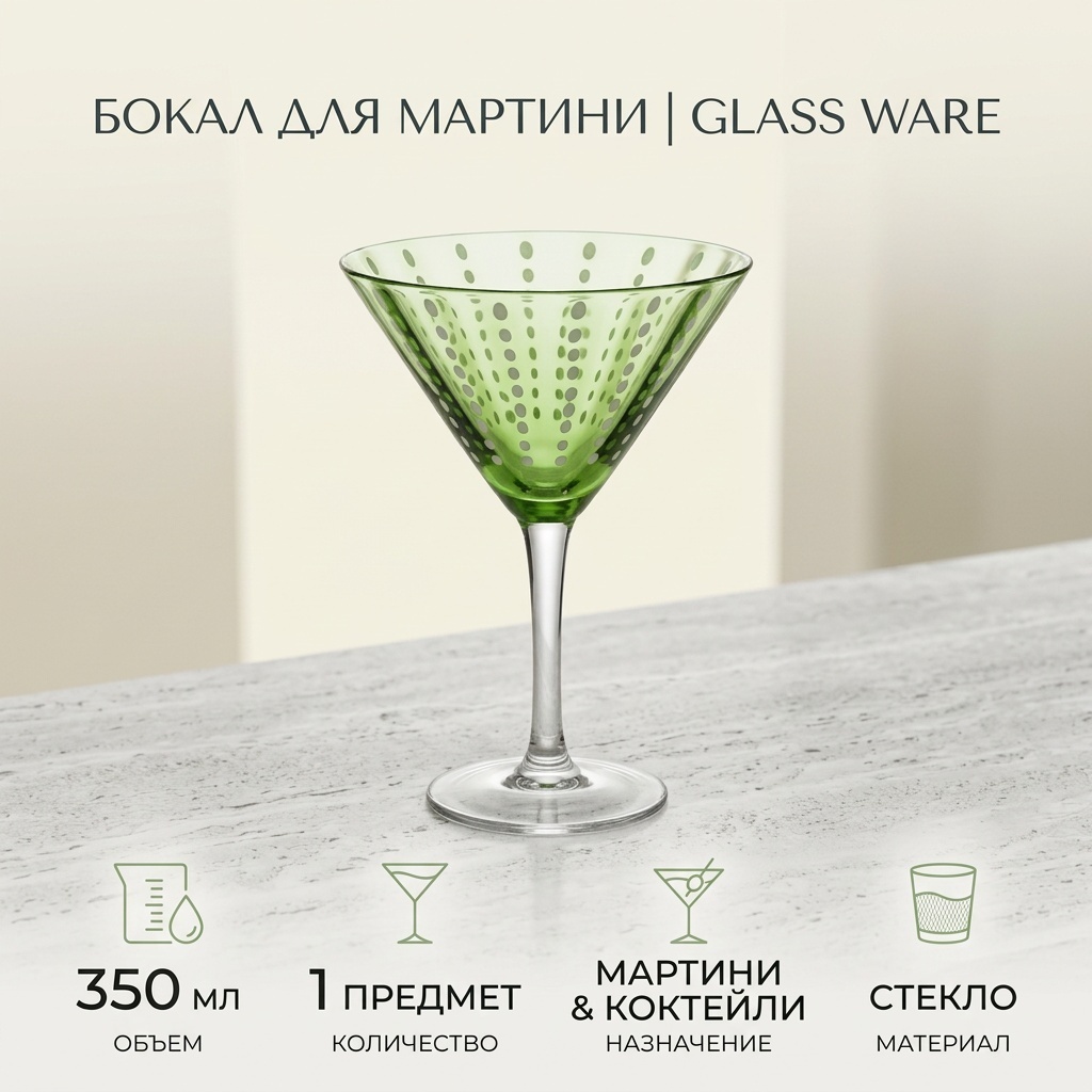 Бокал GLASS WARE 350 мл, стекло, 1 шт