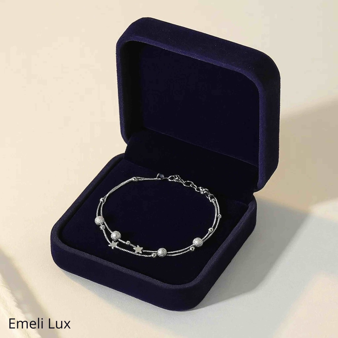 Emeli lux 3478 длина 20 см, вес 2.7 г сплав покрытый серебром 925, плетение венецианское