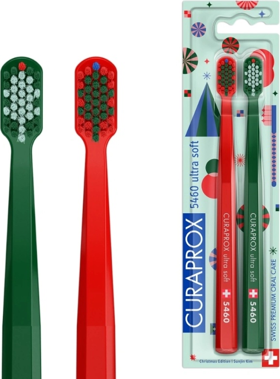 CURAPROX 5460 Duo Christmas 2025 зубная щетка мягкая 2 шт