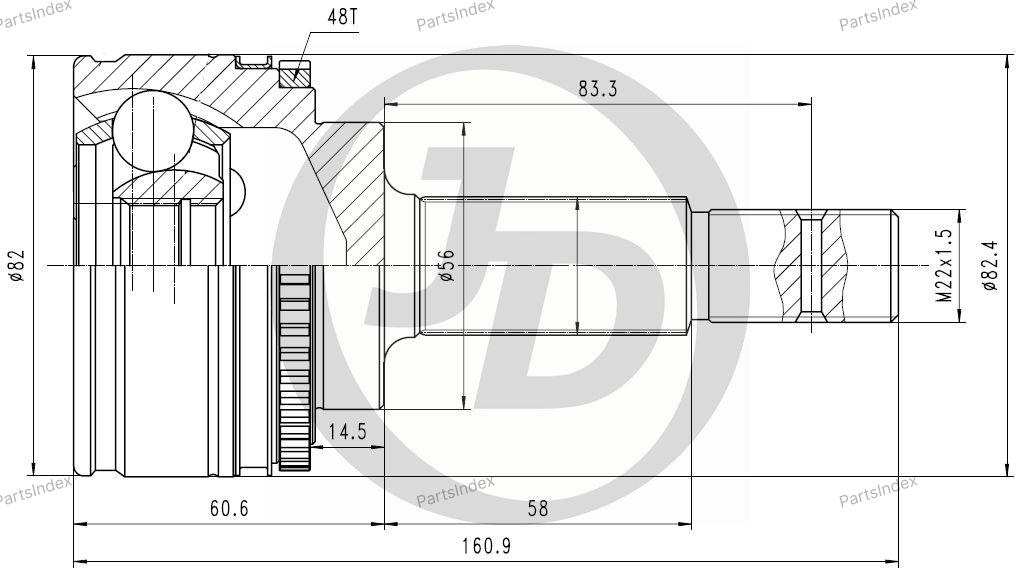 JD ШРУС JCT0059A