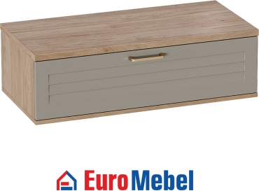 Тумба Euromebel Гавана, 91.2x27.3x40.4 см, светло-коричневый