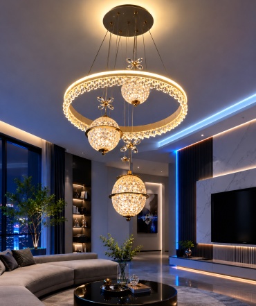 Люстра подвесная SAT LED, кол-во ламп: 5 шт
