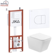 White House унитаз с инсталляцией JIKA с кнопкой белой &#43; Унитаз подвесной Торнадо Elegance, керамика