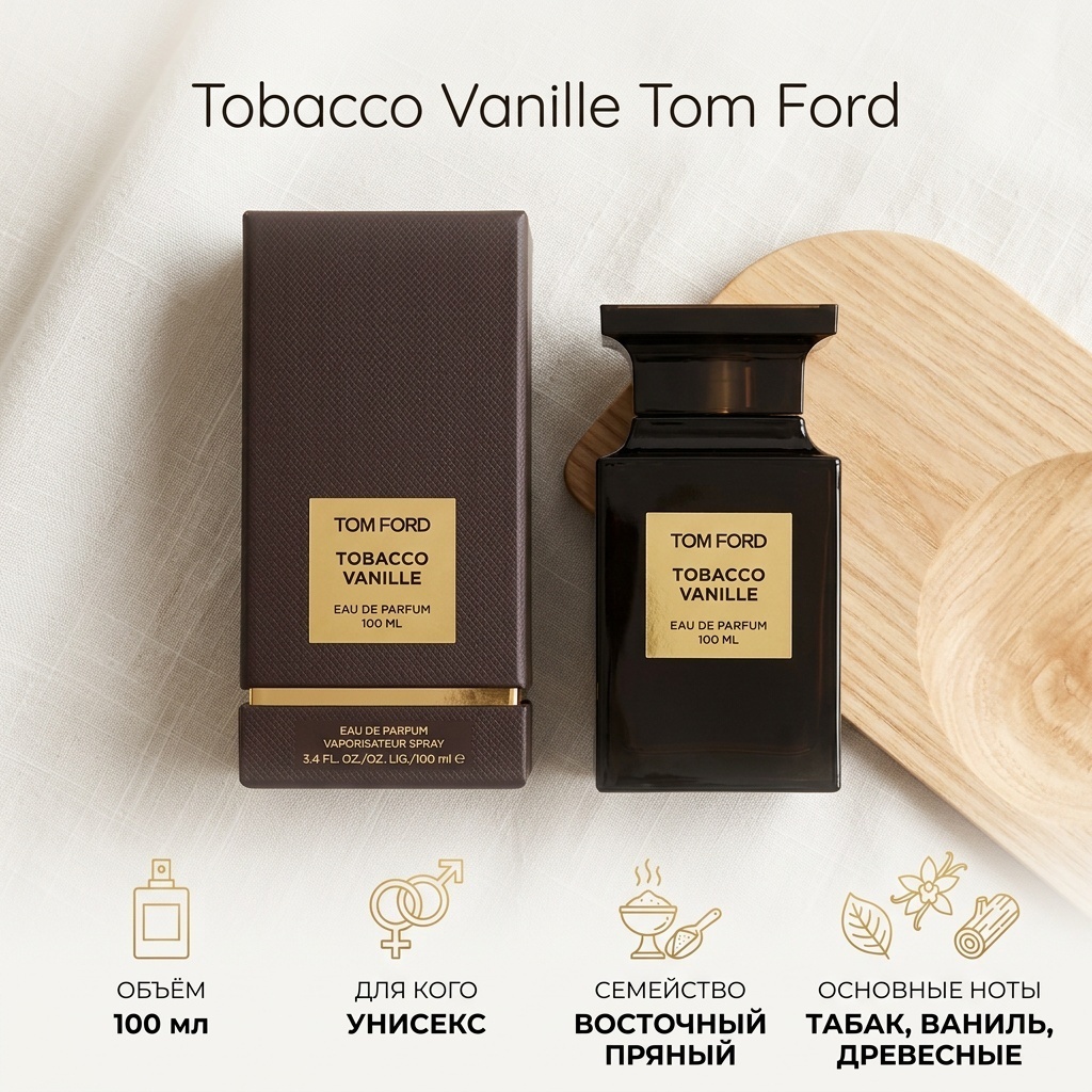 Tobacco Vanille Tom Ford духи PARFUM 100 мл, унисекс