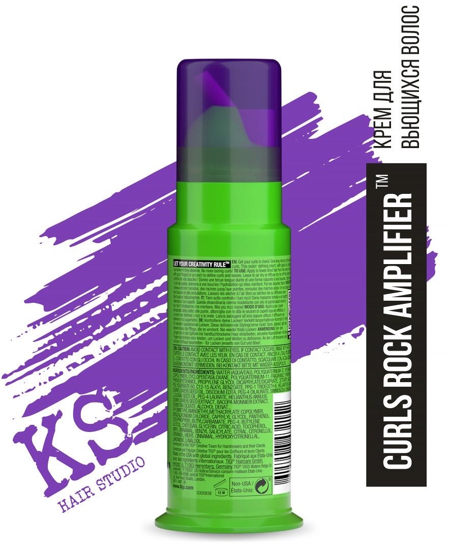 TIGI Дефинирующий крем для вьющихся волос TIGI Curls Rock Amplifier 113мл пенка слабая фиксация 113 мл