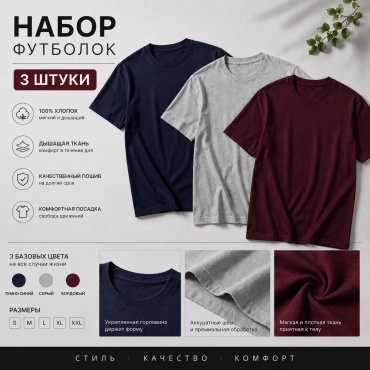 Комплект SANGYL бордовый, темно-синий