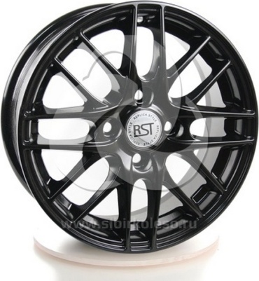 RST R004 BL 58.6 5.5x14/4x98 D58.6 ET35 4 диска черный, серебристый, графит