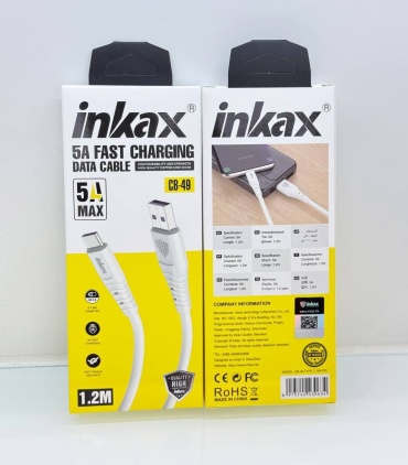 Кабель Inkax USB 3.0 (F), USB TypeC (F), 1.2 м, белый