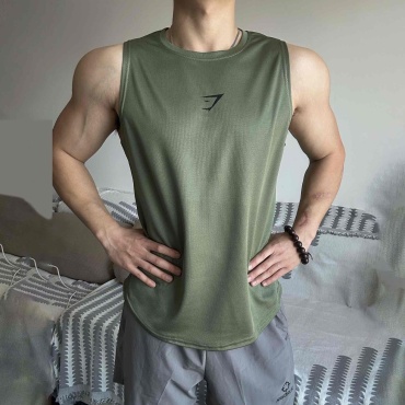 Майка логотип Gymshark хаки