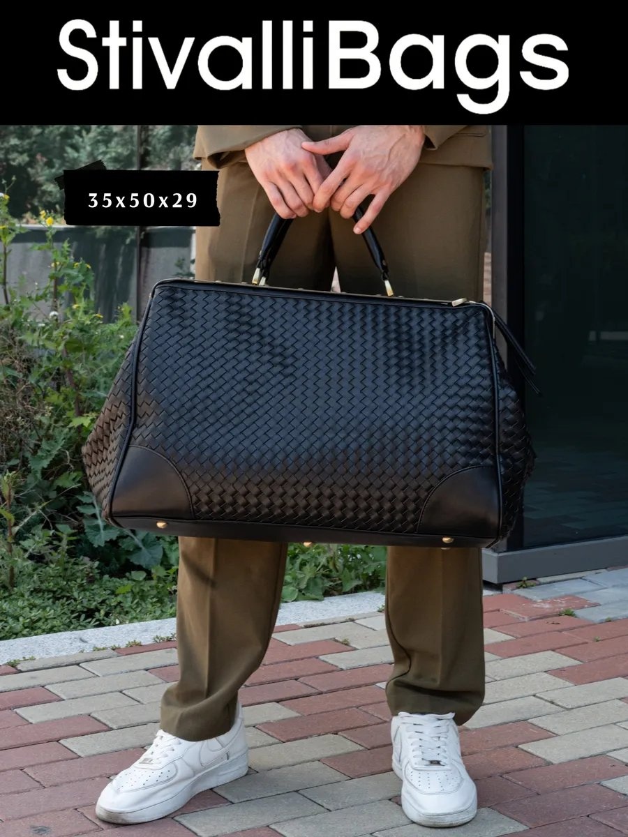 Саквояж Stivalli Bags натуральная кожа черный 50.8 л