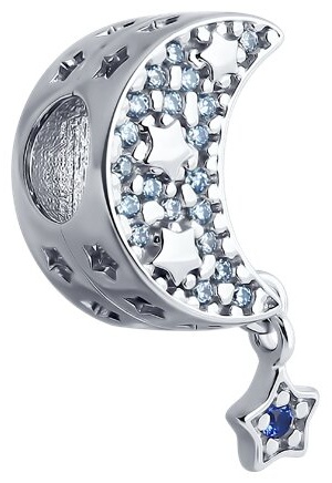 Шарм-подвеска SOKOLOV 94033058 вес 1.99 г серебро, фианит