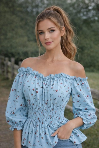 Блузка Moniva голубой