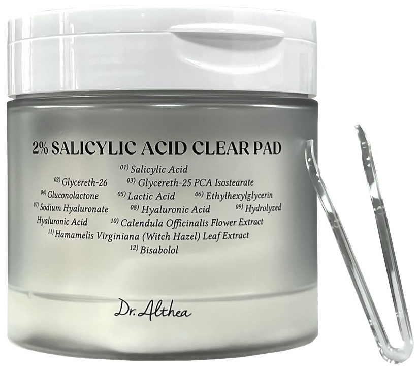 Dr. Althea тонер-пэды 2% salicylic acid clear pad 170 мл