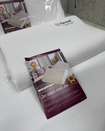 Ортопедическая подушка для шеи Tencel 50x70 см, латекс, полиуретан