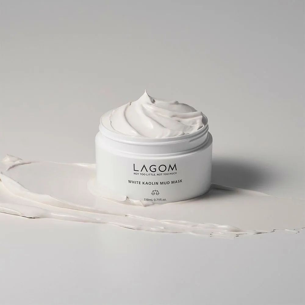 Маска для лица LAGOM глиняная White Kaolin Mud 110 мл, фото 11