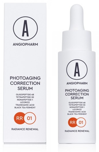 ANGIOPHARM сыворотка СЫВОРОТКА ДЛЯ КОРРЕКЦИИ ФОТОСТАРЕНИЯ, 30 МЛ для лица 30 мл
