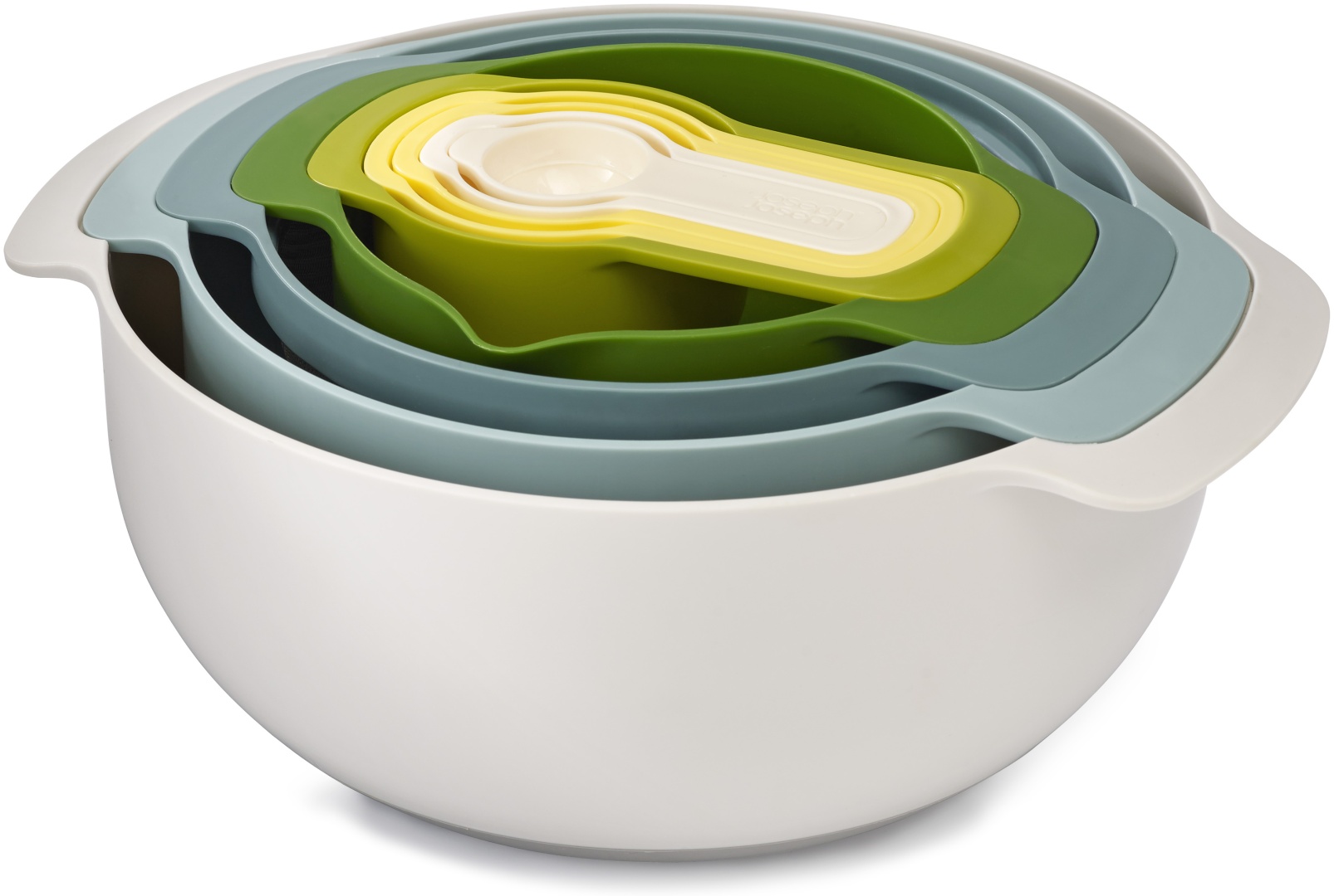 Миска Joseph Joseph 28.5х28.5 см, нержавеющая сталь, пластик, 9 шт