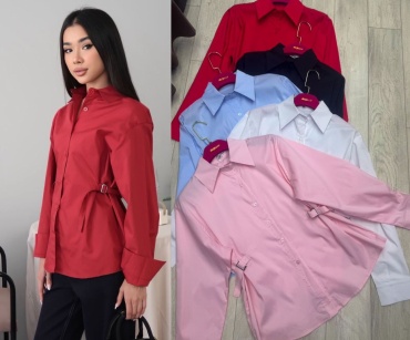 Рубашка NUR Collection бордовый
