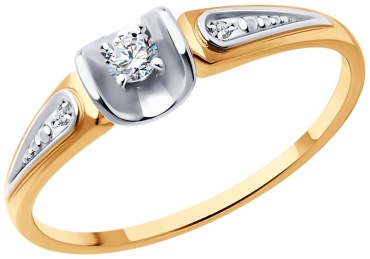 Diamant 44702 размер 17.5 вес 1.38 г золото, бриллиант