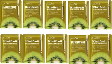Маска для лица SADOER тканевая Kiwi Fruit 10 шт