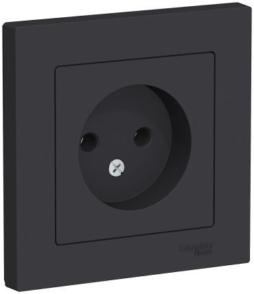 Розетка Systeme electric ATN001040, карбон