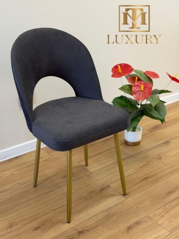 Стул Нова TM luxury2, 88x47x47 см, темно-серый 1 шт.