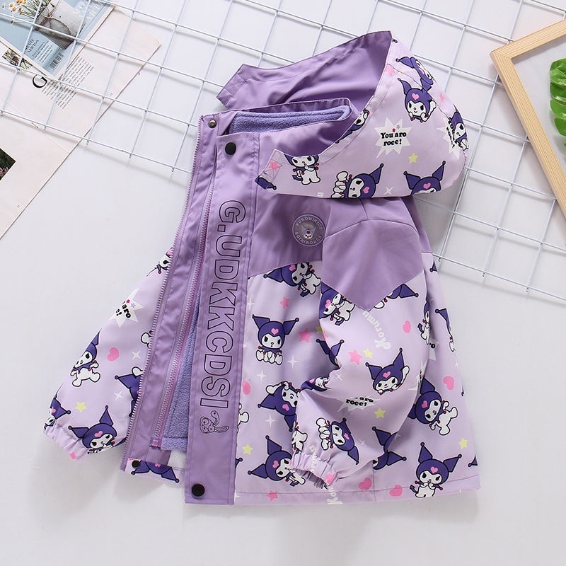 Демисезонная куртка Hello Kitty фиолетовый, сиреневый